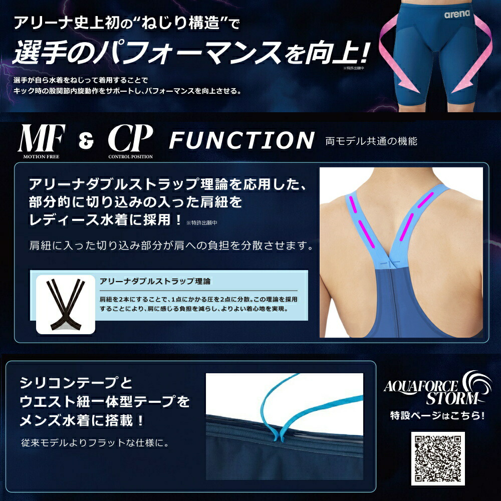 楽天市場】ARENA アリーナ 競泳水着 レディース アクアフォース