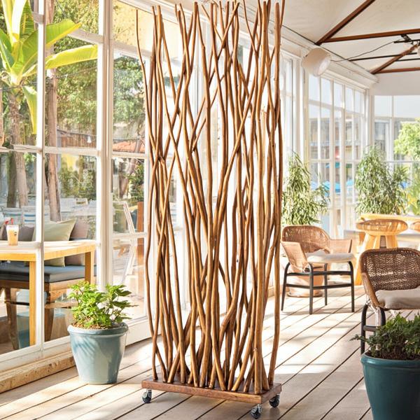 楽天市場】天然 籐 製 ラタン パーテーション カフェ間仕切り オフィス