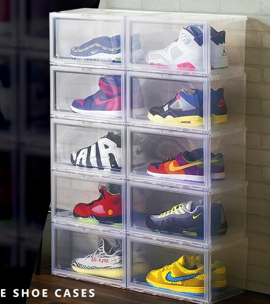 楽天市場】スニーカーコレクションボックス スタッキング ディスプレイ