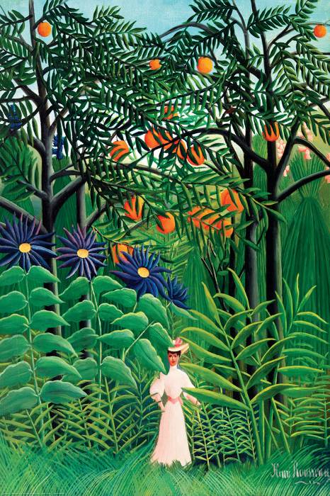 楽天市場】アンリ ルソー作品 エキゾチックな森の女 Woman in an