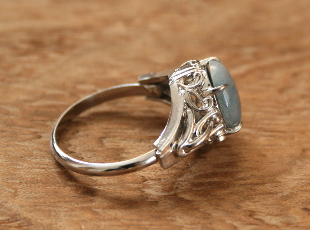 楽天市場】糸魚川青翡翠指輪 R00610 元粋 作 フリーサイズ（サイズ調整