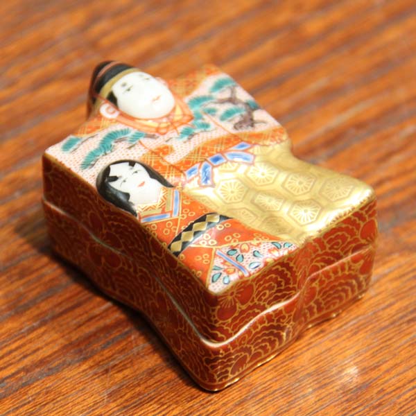 楽天市場】相上芳景 九谷焼香合 雛人形 [茶道具 お香] : 九谷陶芸 北山