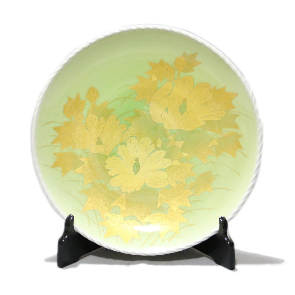 人間国宝吉田美統⭐︎金彩花唐草文 蓋物⭐︎九谷焼⭐︎新品未