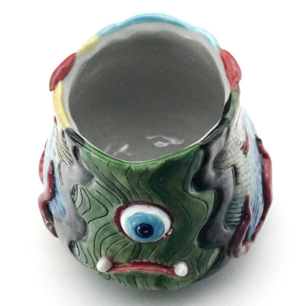 楽天市場】米谷彰能 九谷焼ぐい呑み 怪族器 グリーン : 九谷陶芸 北山