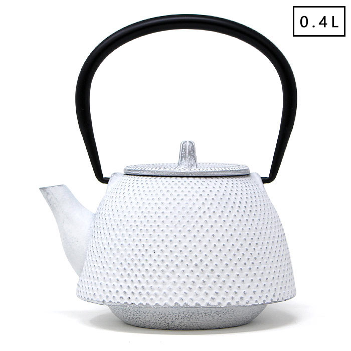 楽天市場】南部鉄器 急須 日本製 鉄急須 南部形アラレ 白銀 0.4L