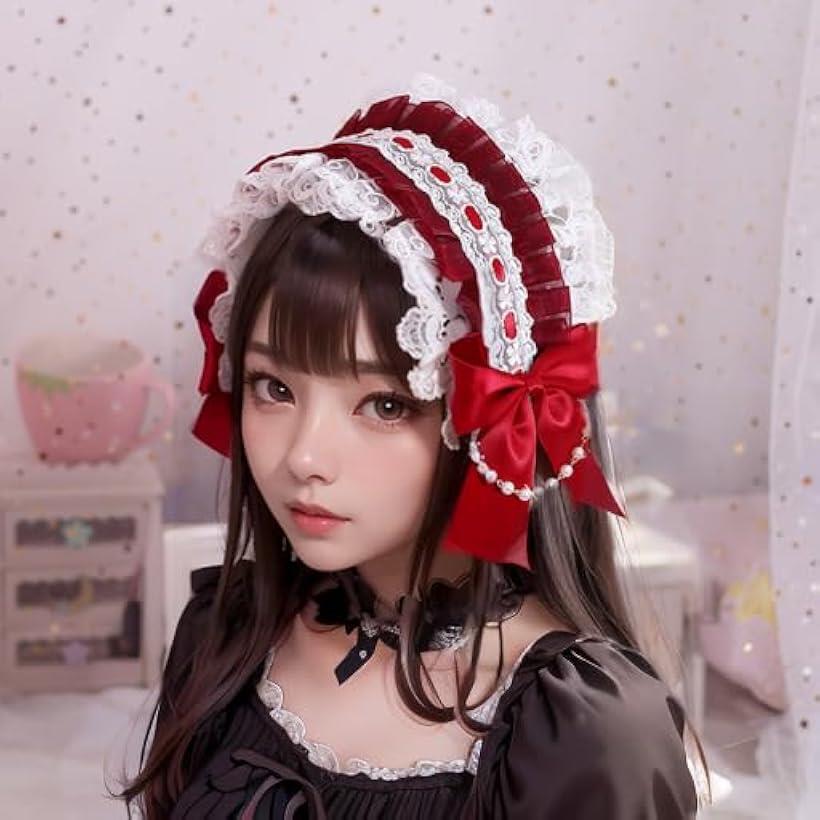 楽天市場】ロリータ ヘッドドレス カチューシャ レース リボン