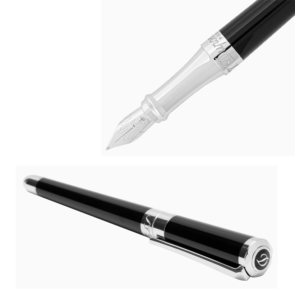 楽天市場】S.T.DUPONT デュポン リベルテ ブラック 万年筆 460674