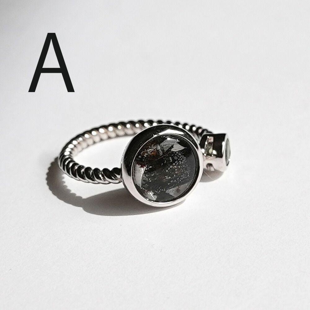 楽天市場】パラサイト隕石 モルダバイト リング パワーストーン 天然石