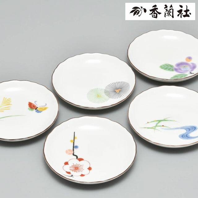 2080 香蘭社 皿 3客 未使用 2080 香蘭社 皿 3客 未使用 2080 香蘭社