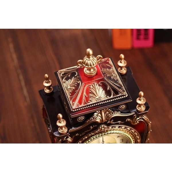 楽天市場】オルゴール 時計 アンティーク 置時計 レトロ 置物 雑貨