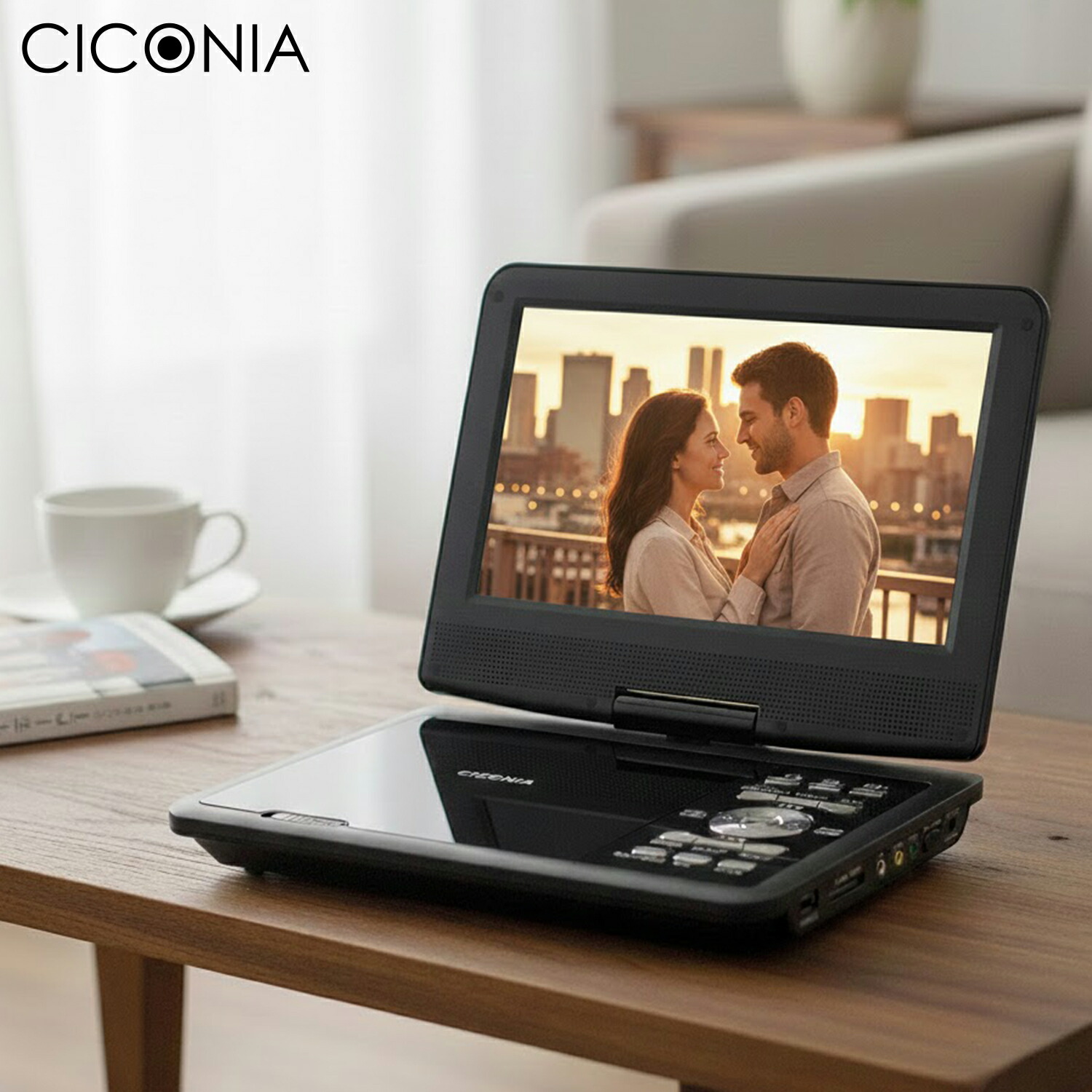 楽天市場】【送料無料】9インチ ポータブルDVDプレーヤー 再生専用