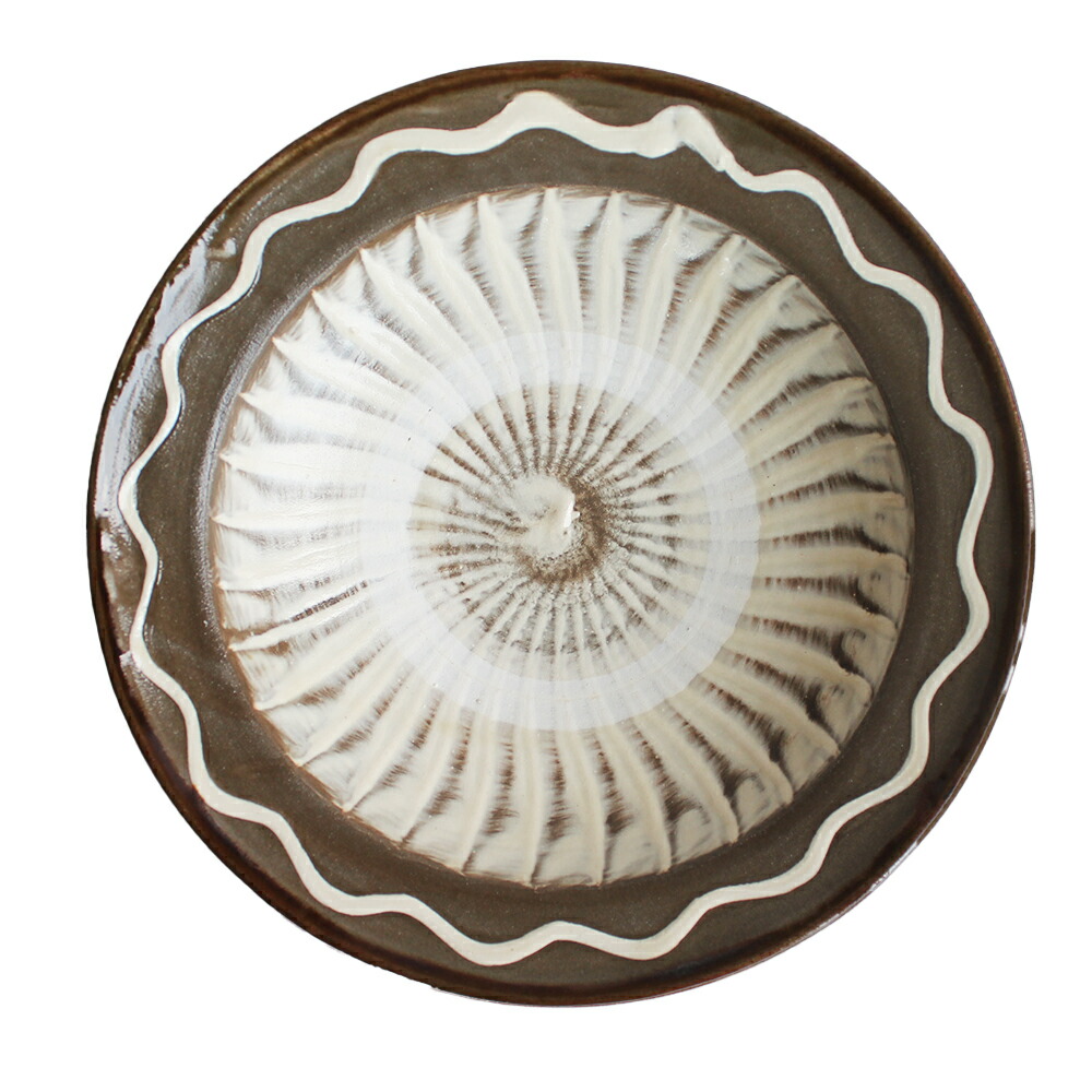 坂本茂木 小鹿田 直径44cm 大皿 小鹿田焼 大皿 飛び鉋 おんた焼 民藝