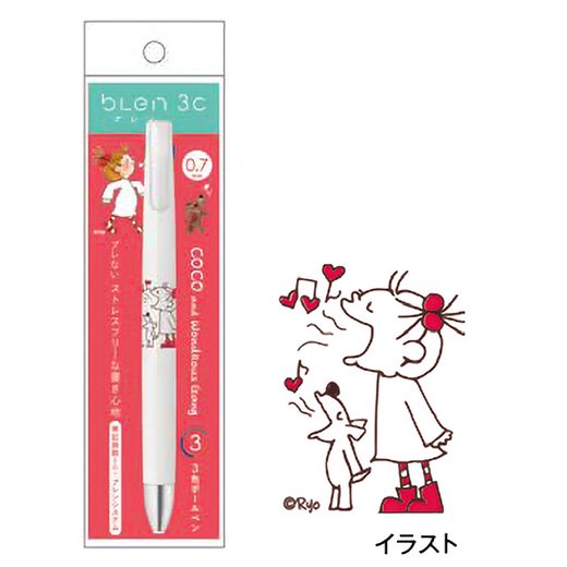 楽天市場】グリーティングライフ COCO ココ ブレン3色ボールペン RYZ
