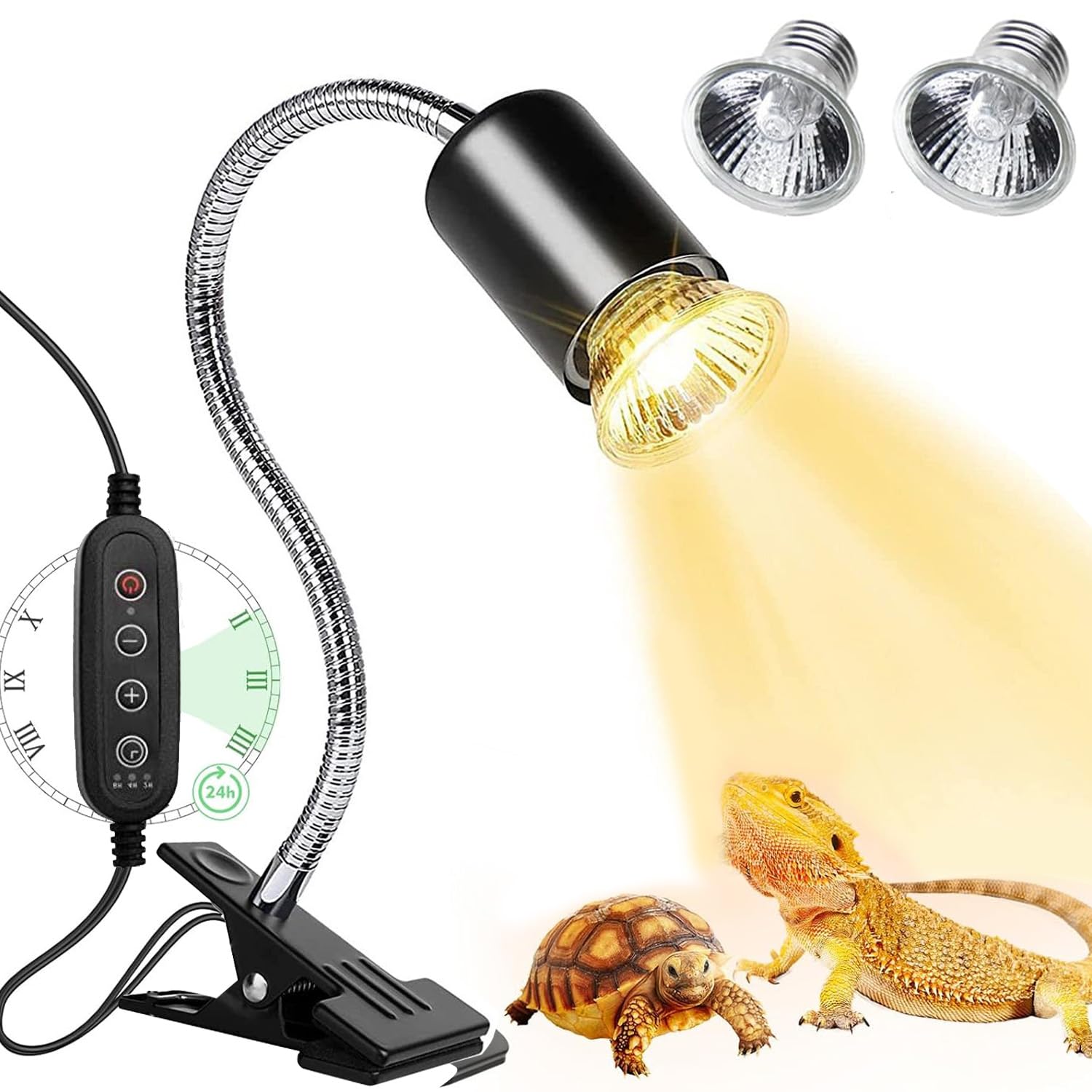 楽天市場】爬虫類ライト 50w保温電球付き 両生類用ライト 爬虫類