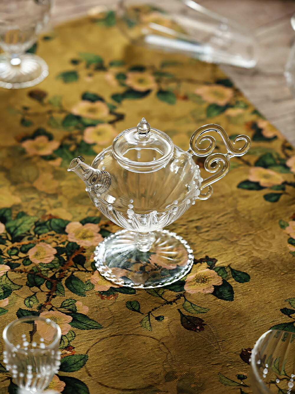 アンティークガラス コスメセット