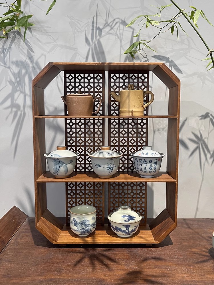 楽天市場】清境Craft インテリア竹茶棚 『2段・3段』 茶杯 飾り棚