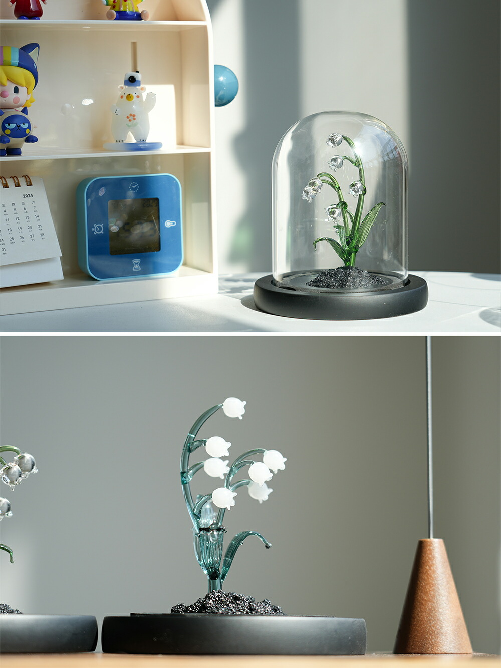 クロイツ 作 工芸ガラス 【白い肖像Ⅰ】 フロステッド サイン入り