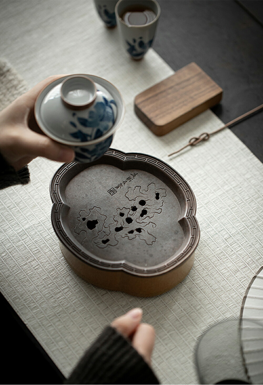 楽天市場】IwaiLoft 美品 手作り 急須受台 陶磁器 急須置き 茶台 茶盤