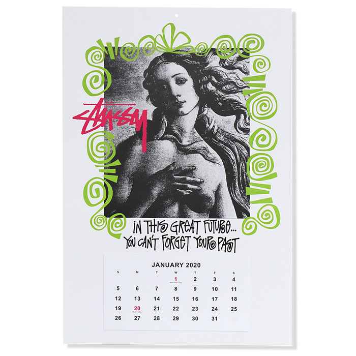 楽天市場】ステューシー STUSSY カレンダー Stussy 2020 ( stussy