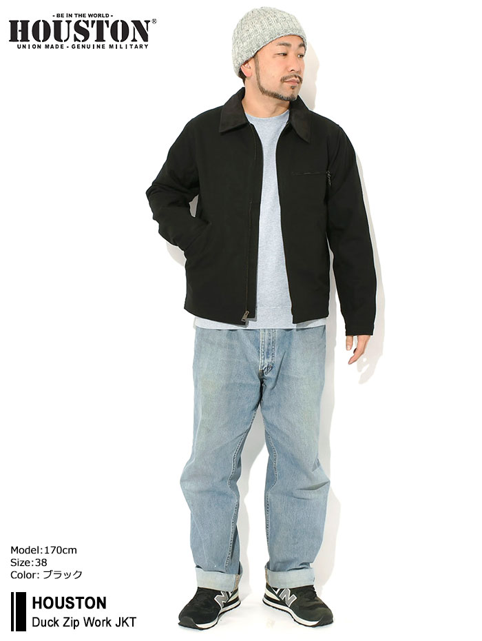 楽天市場】ヒューストン HOUSTON ジャケット メンズ ダック ジップ