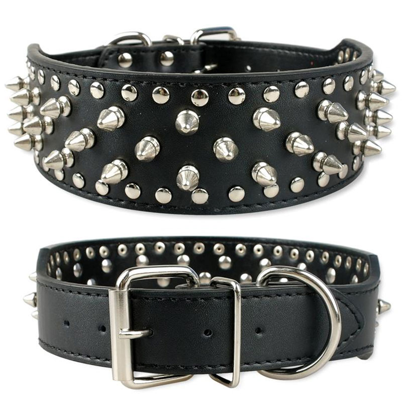 楽天市場】中型犬〜大型犬用 首輪 幅5cm スタッズ・スパイク【送料無料