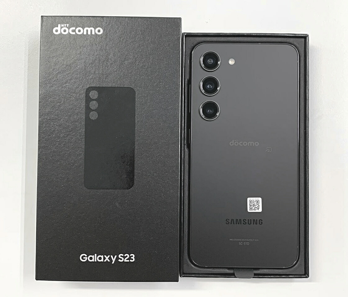 楽天市場】「新品未使用」 Galaxy S23 SC-51D ファントムブラック