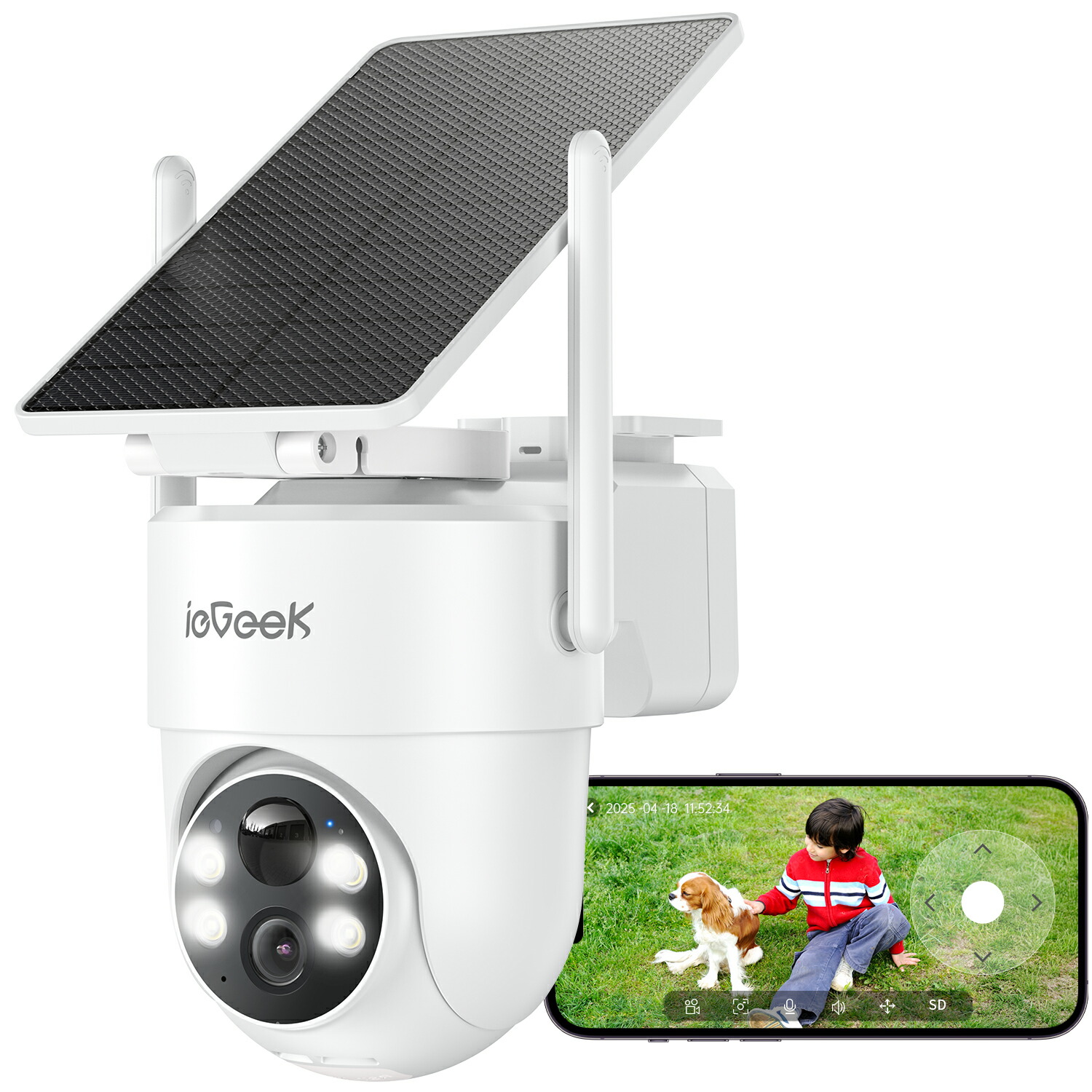 ieGeek ZS-GQ4 防犯カメラ 3台セット WiFi対応 屋外可 ieGeek スポット