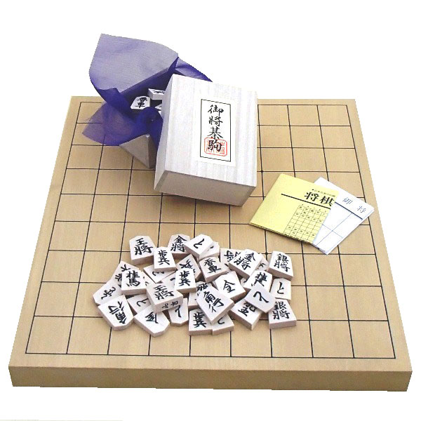 楽天市場】木製将棋セット 新かや1寸卓上接合将棋盤竹と山形天童将棋の