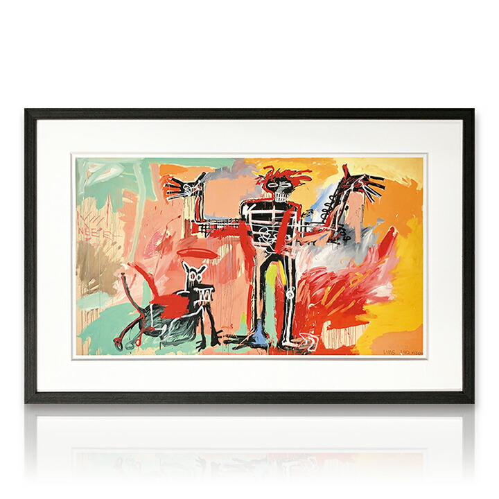 希少バスキアフラッシュアートパネルストリートポップアートレア