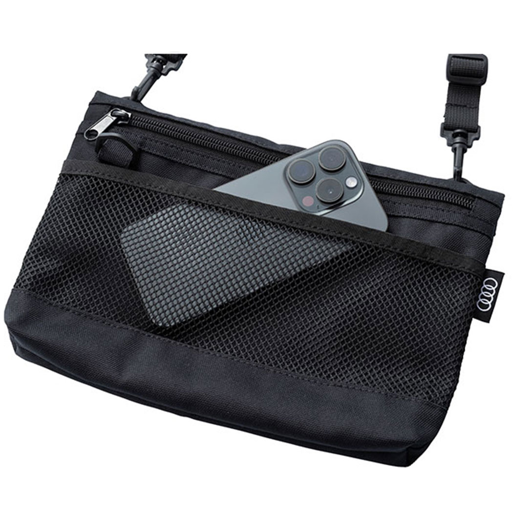 楽天市場】【 AUDI 純正 即日発送 】サコッシュ ブラック 25.5×3.5