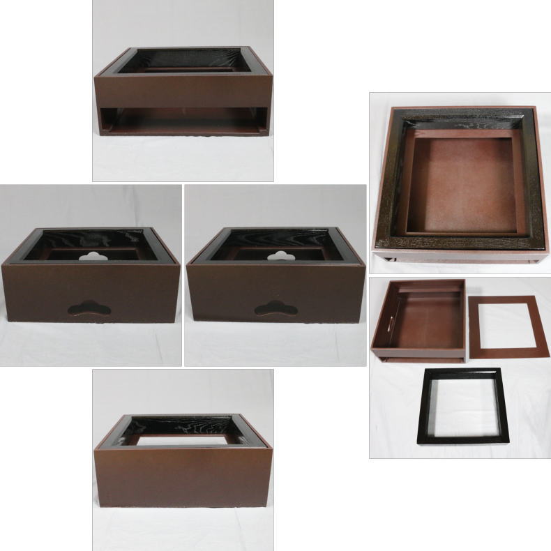 茶道具 置炉（おきろ） IH用置炉（専用炉縁付） 元箱 茶道具 置炉 置き