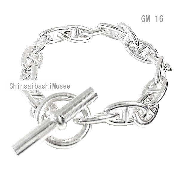 楽天市場】《 新品 》 エルメス シェーヌダンクル GM 16コマ シルバー