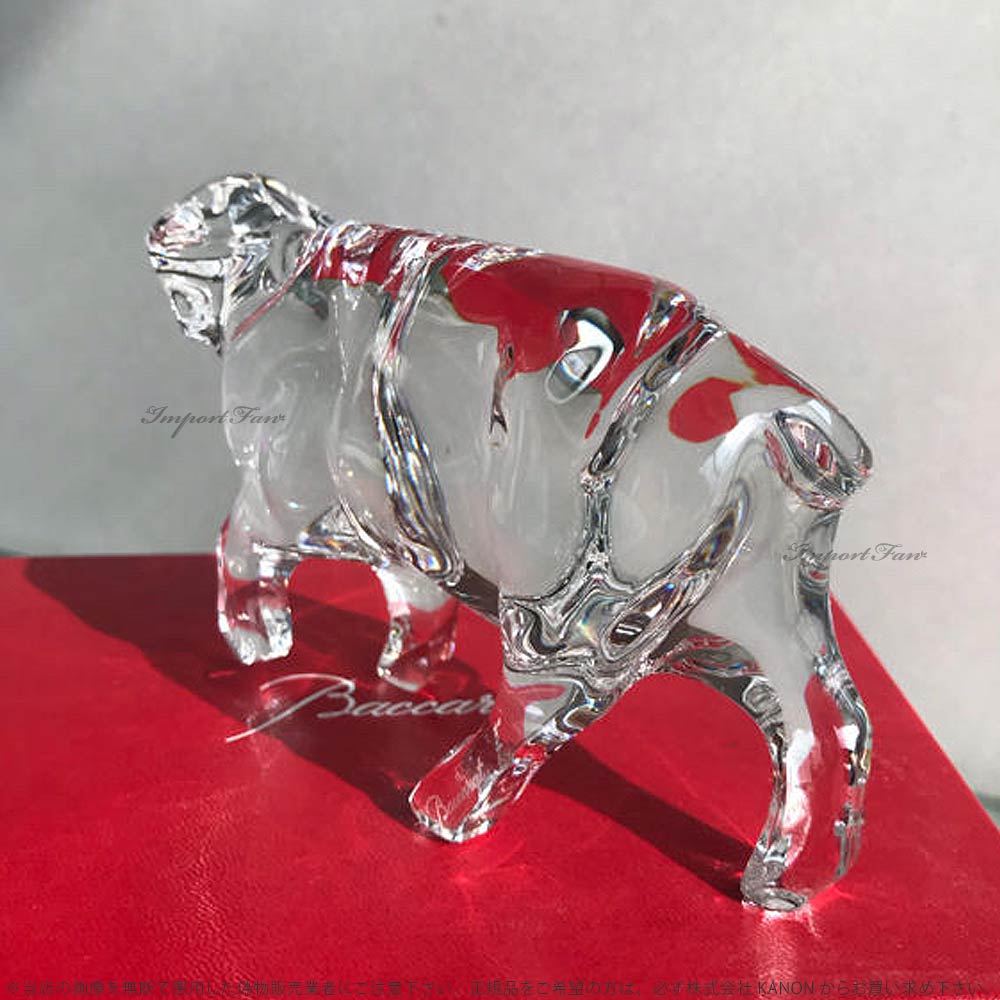 Baccaratバカラ 月と太陽の風景 9面体クリスタル置物箱入り Baccarat