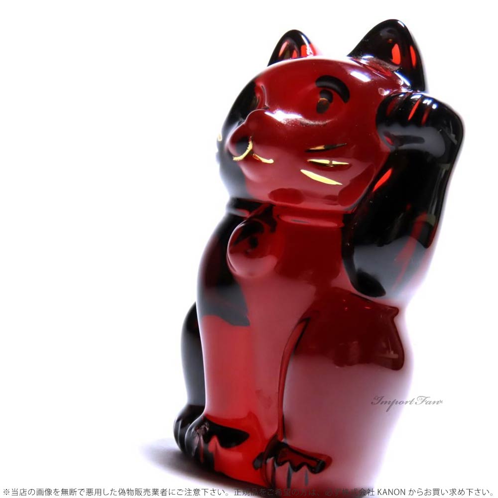 楽天市場】バカラ クリスタル 招き猫 Sサイズ ラッキー キャット