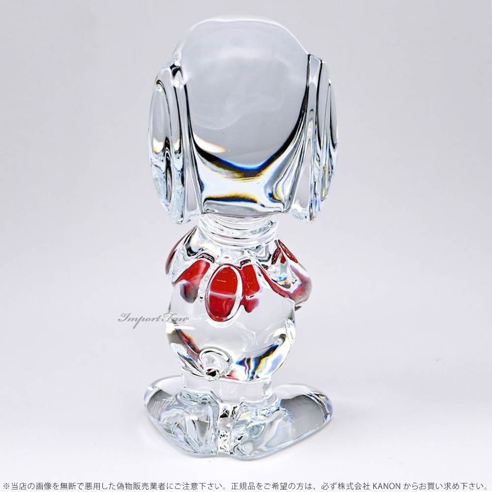 楽天市場】バカラ スヌーピー レッドオクトゴン クリア クリスタル