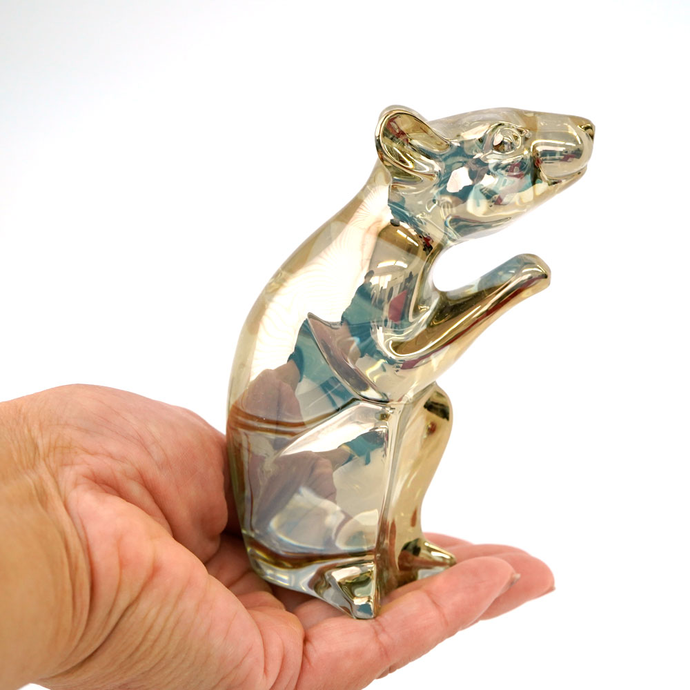 Baccarat バカラ 干支オーナメント 鼠 ネズミ 美品 バカラ 干支」の