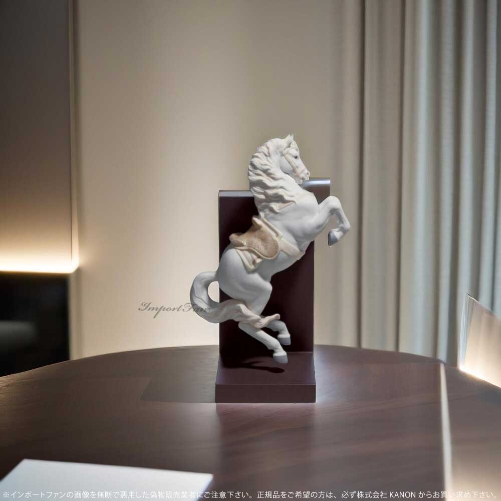 楽天市場】リヤドロ 跳躍 アンダルシアン 馬 ウマ 午 ブックスタンド