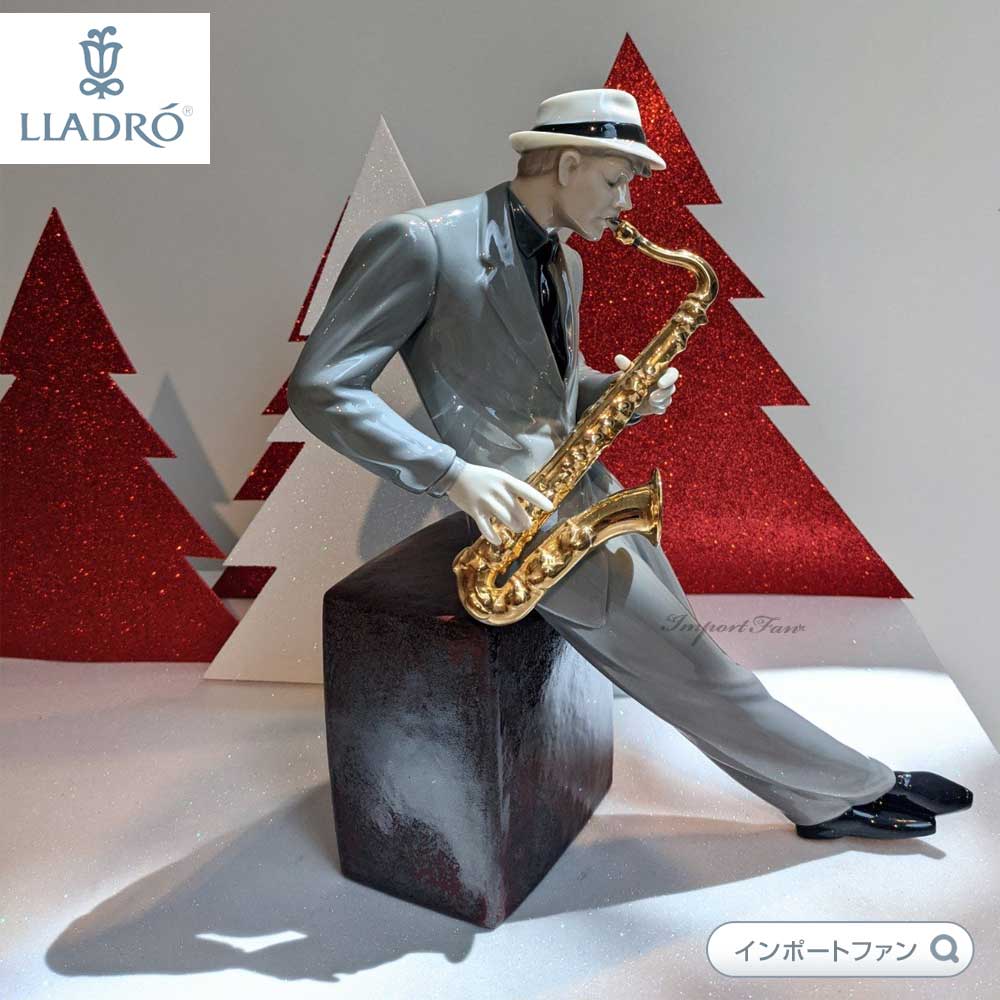 楽天市場】リヤドロ ジャズ サクソフォニスト 音楽家 置物 01009330