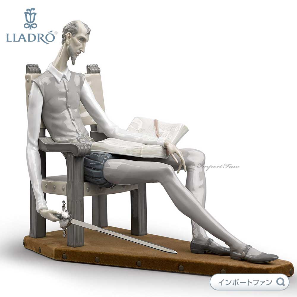 楽天市場】リヤドロ 本を読むキホーテ ドン・キホーテ 置物 01001030