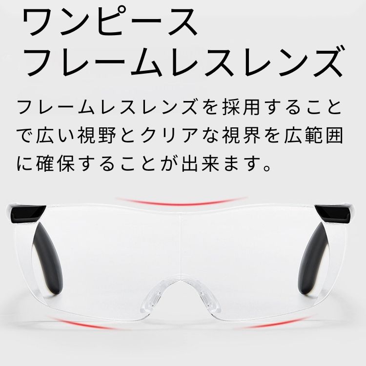 楽天市場】メガネ型ルーぺ 拡大鏡 ルーペ 眼鏡 1.6倍 拡大ルーペ