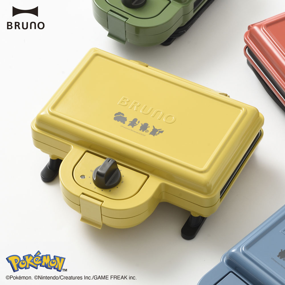 楽天市場】BRUNO ポケモン ホットサンドメーカー ダブル イエロー