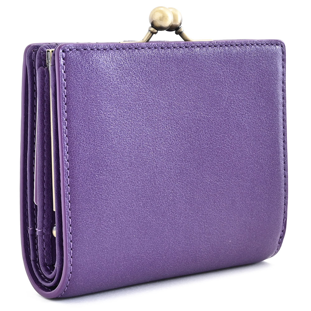 楽天市場】展示品箱なし アナスイ 財布 二つ折り財布 がま口財布 紫