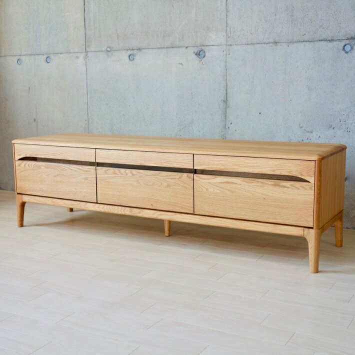 楽天市場】テレビ台 ローボード 北欧 無垢材 150 テレビボード