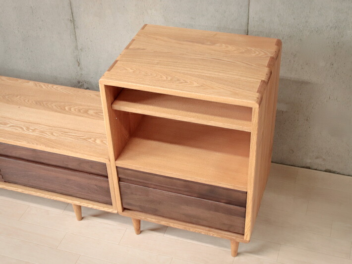 EFK21 北海道民芸家具 HM861K 電話台 9.6万 カバ/樺 無垢材 EFK21