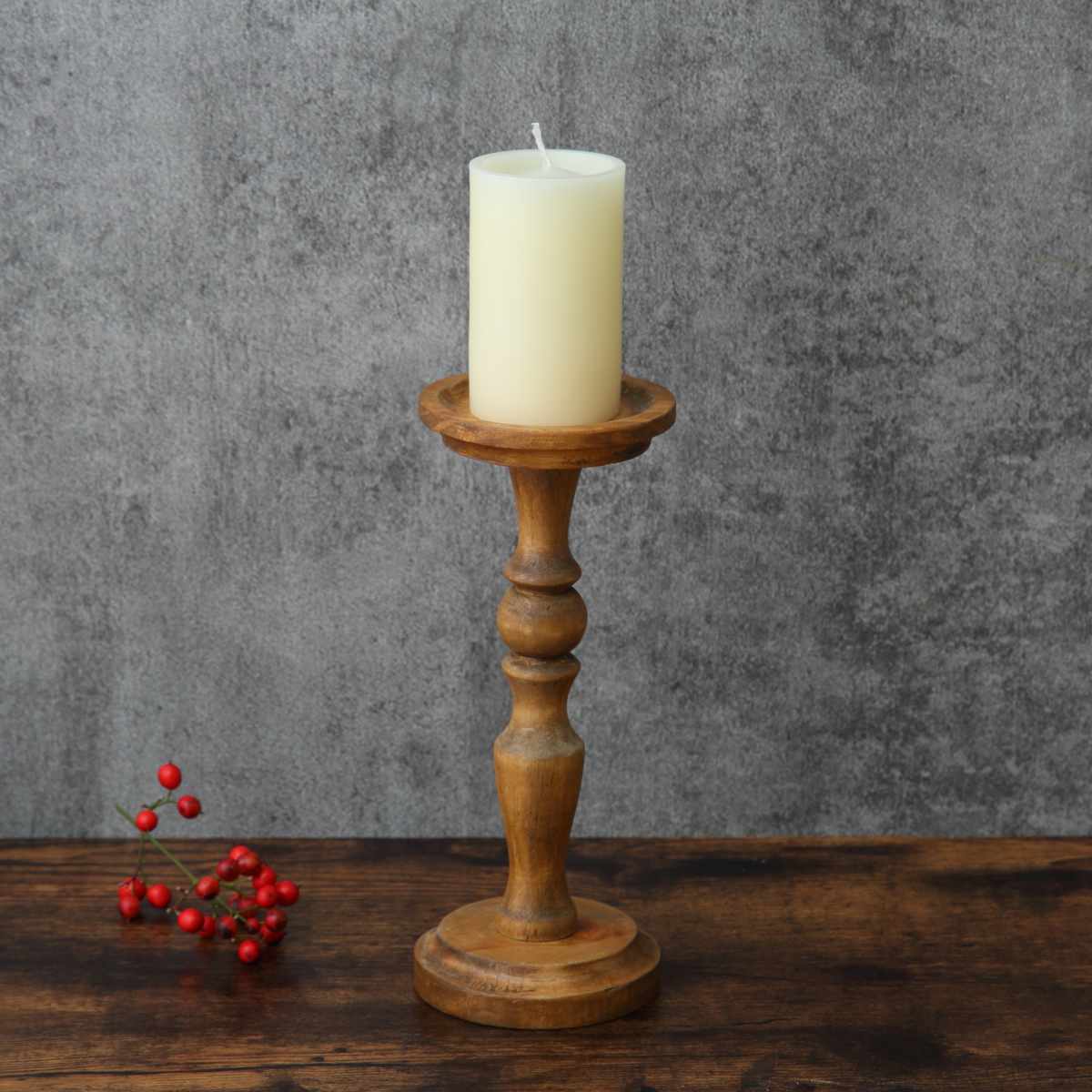 楽天市場】NEIN MARKE パイン キャンドルスタンド Lサイズ 天然木