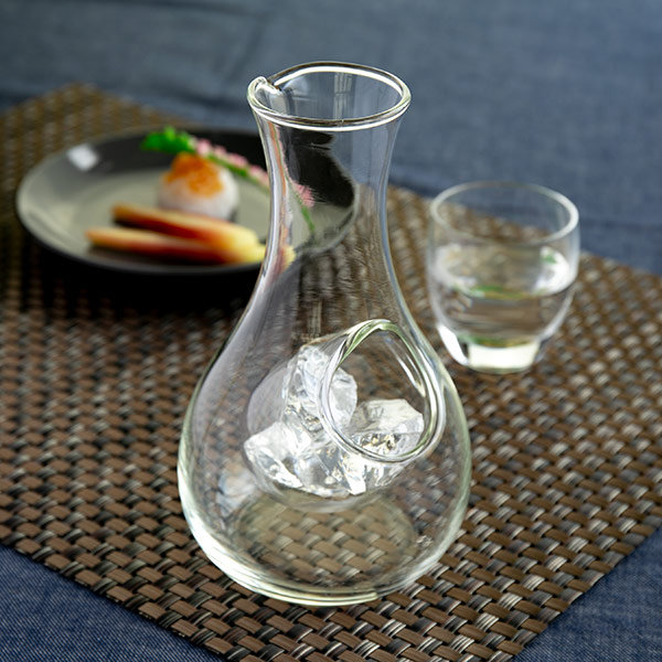楽天市場】徳利 冷酒器 350ml ガラス カラフェ 冷酒 氷 ポケット 酒器