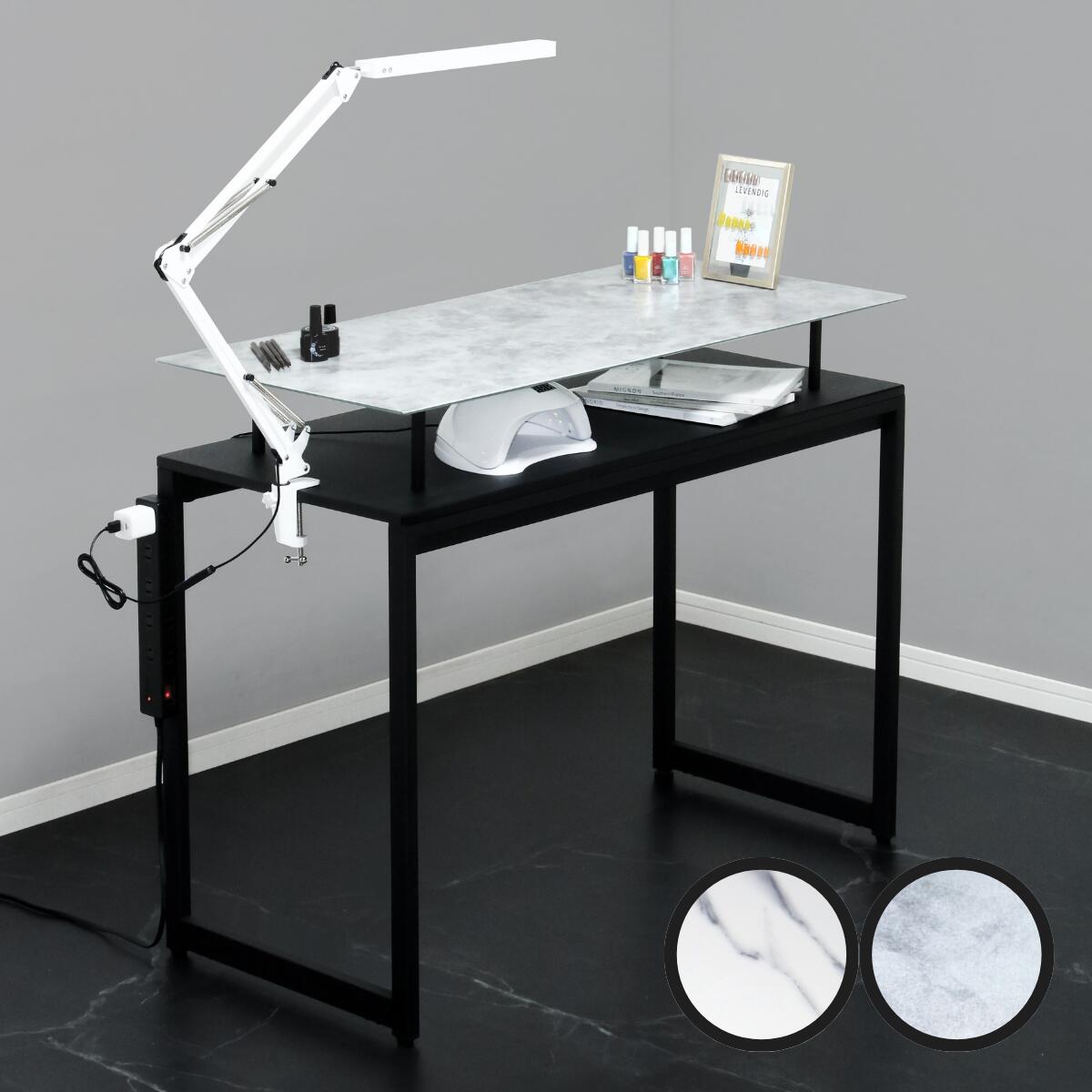 楽天市場】ネイルデスク ネイルテーブル デスク コンクリート調 大理石