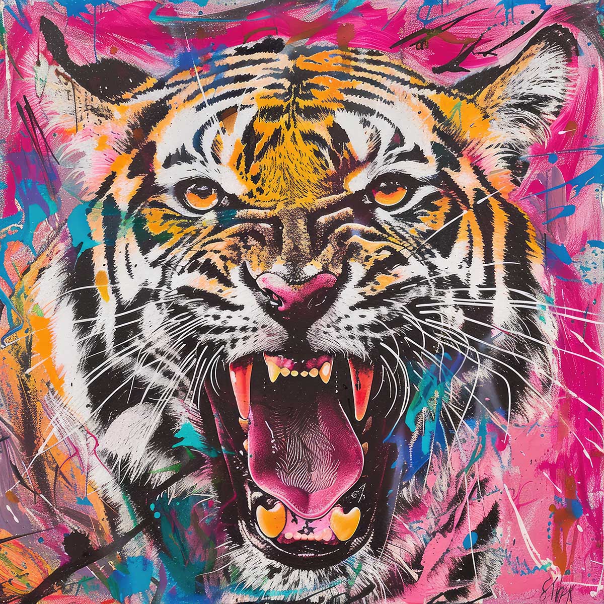 絵画 虎 アート タイガー