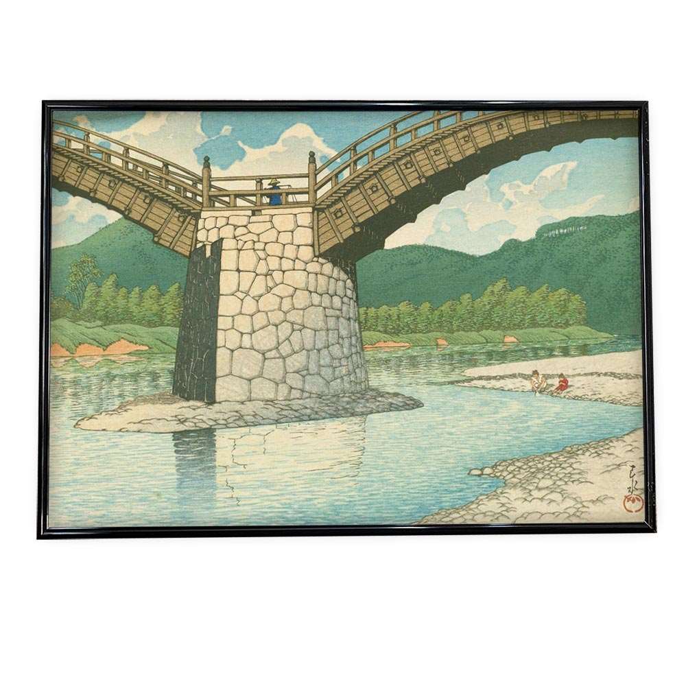 楽天市場】川瀬巴水(かわせはすい) 周防錦帯橋 レプリカ 複製 デジタル