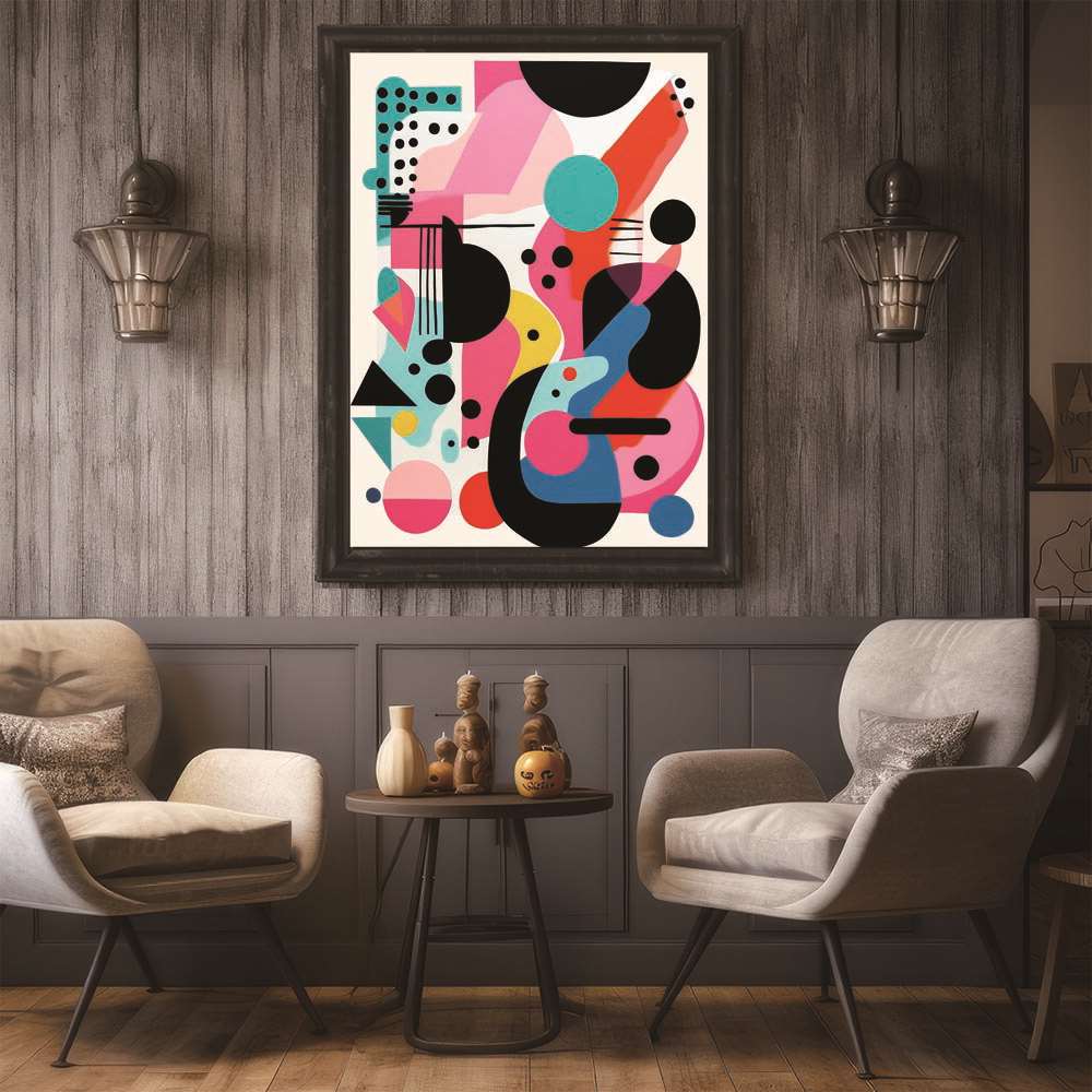 楽天市場】北欧 アート ポスター カラフル 幾何学 ポスター インテリア